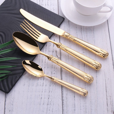 Elnoora Gold Stainless Steel Cutlery Set