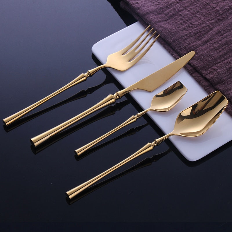 Gold Stainless Steel Cutlery Set