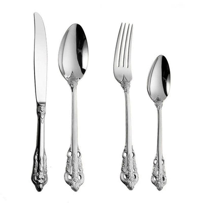 Ducal Gold Stainless Steel Cutlery Set – Elegant Silhouette Design