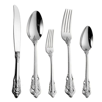 Ducal Gold Stainless Steel Cutlery Set – Elegant Silhouette Design