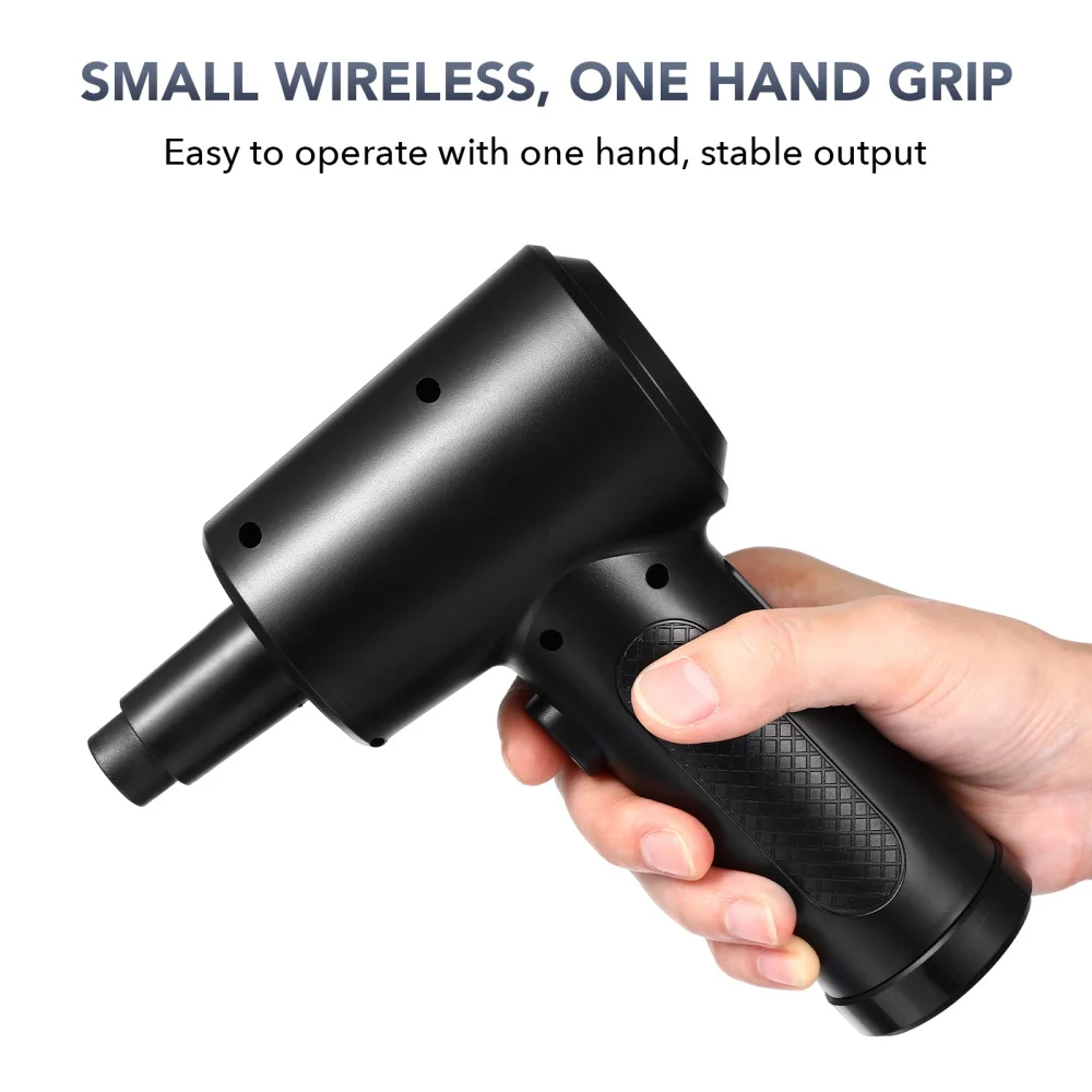 Electric Air Duster 51000RPM Brushless Cordless Compressed Cleaner Dust Air Blower Gun for PC Computer Keyboard Air Duster Gun