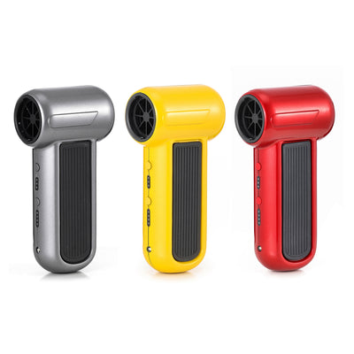 Turbo Jet Fan Blower Violent Fan Compressed Air Duster Car Vacuum Cleaner for Car Home Home 52m/s Wind Speed 2000mah*2 Battery