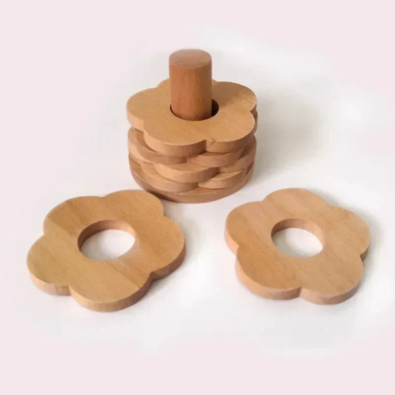 Six Piece Walnut Coaster Set - Eco-Friendly Wood Style